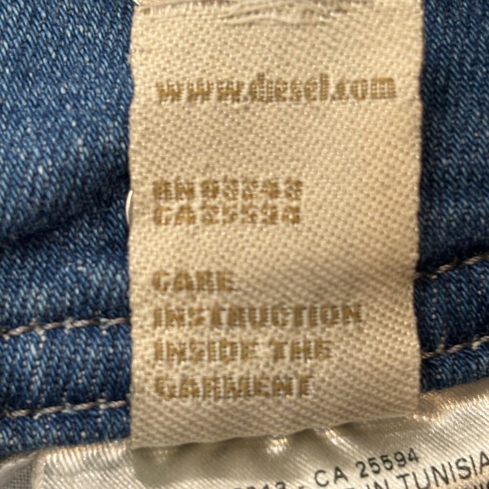 Vintage Diesel Cherock Jean Womens 26x30 Regular Slim Bootcut Stretch Low Rise - Picture 6 of 15